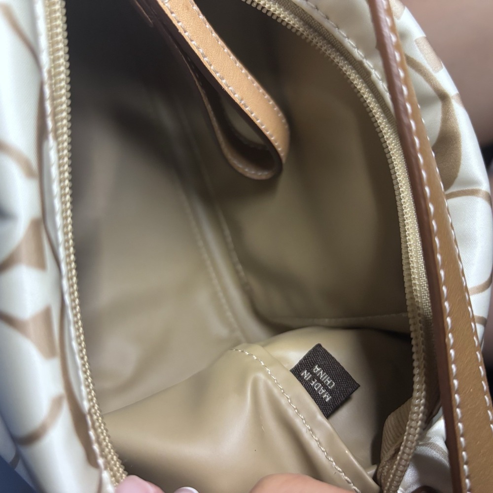 Vintage Y2K Coach Shoulder Bag Purse signature C monogram Baby White Beige - Picture 6 of 8
